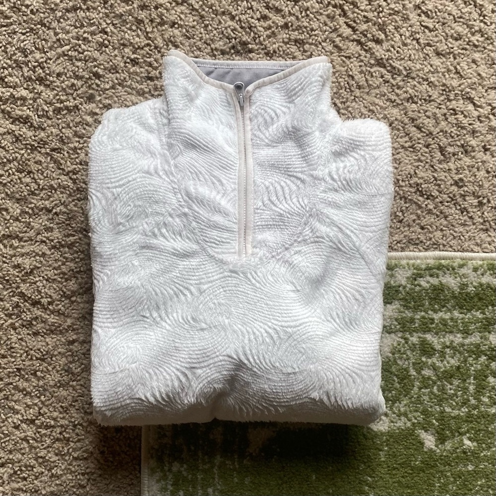 The North Face Plush White Fleece
